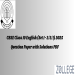 CBSE Board Class 10 English Question Paper 2025 English Set 1 2 2 1